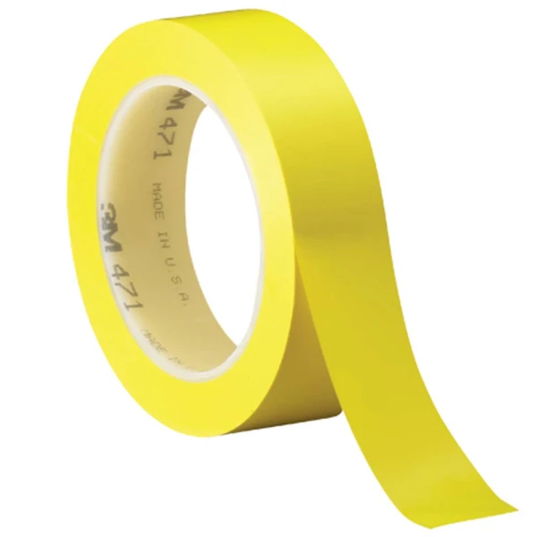 yellow 1x36 3m 471 vinyl tape yellow 1x36 5.2 mil 3m 471 vinyl tape