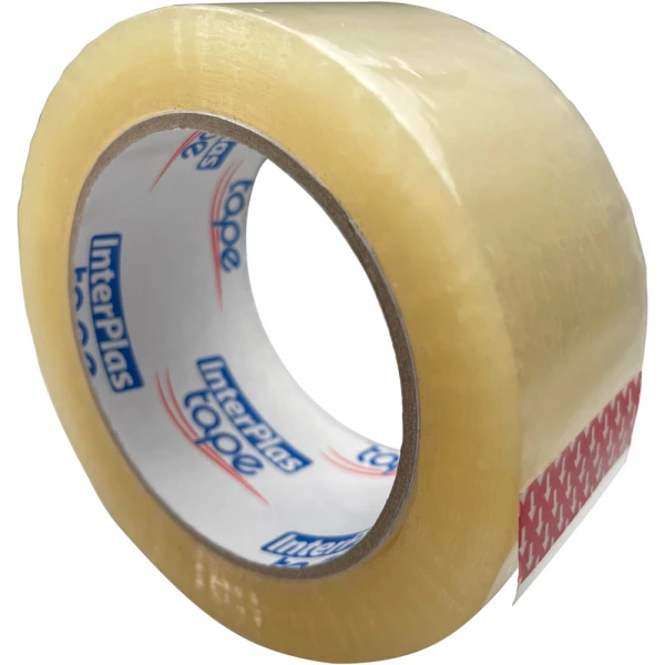 2 Inch Economical Clear Box Sealing Tape 2 in x 110 yds Interplas Brand Economy Tape