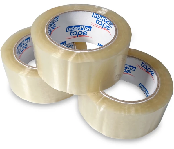 2 Inch Economical Clear Box Sealing Tape Rolls Rolls of 2 in x 110 yds Interplas Brand Economy Tape