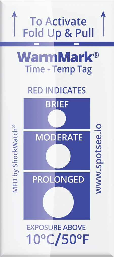 WarmMark Temperature Indicator 10C / 50F