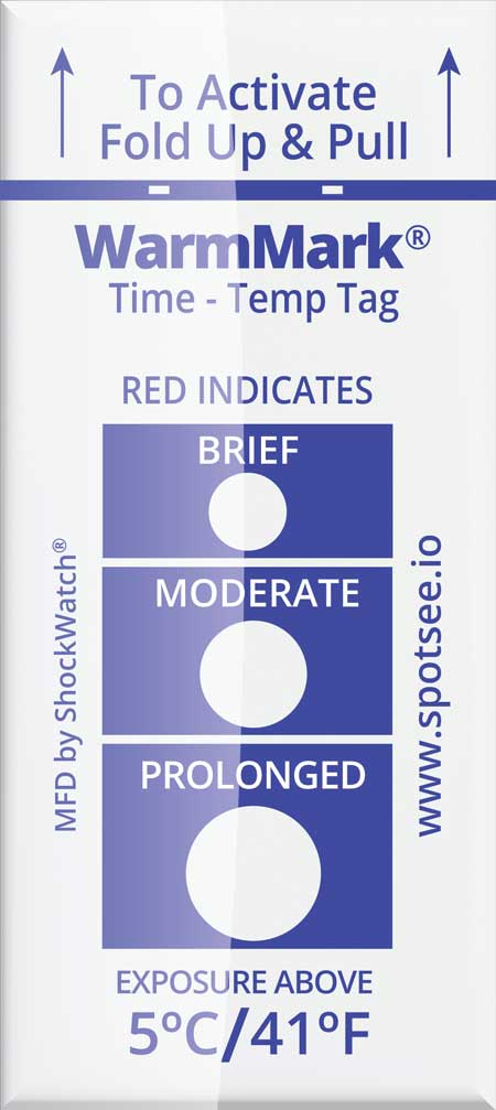 WarmMark Temperature Indicator 5C / 41F
