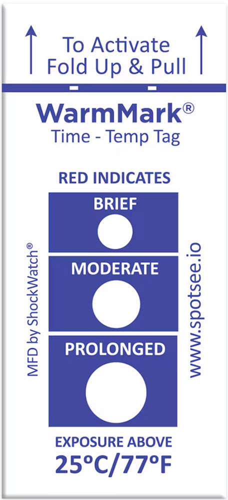 WarmMark Temperature Indicator 25C / 77F WarmMark Temperature Indicator 25C / 77F