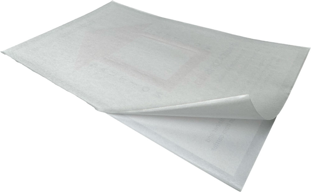 Self Adhesive Back of a Tilt Indicator Companion Label Flat Packed