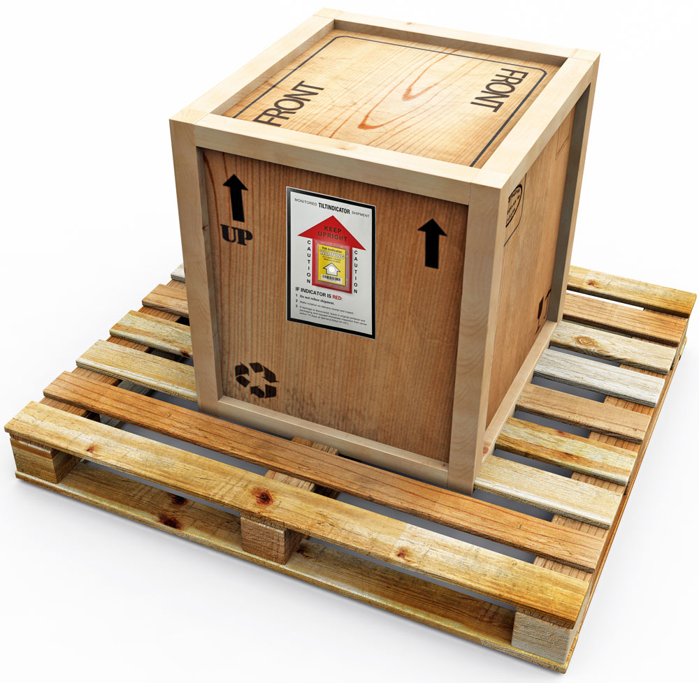 Tilt Indicator Companion Label Flat Packed on Shipment