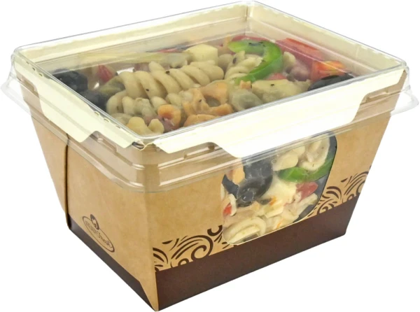 3.5 x 4.25 x 2.75 #ReadyFresh Clear Lid for Small Kraft Container (Lid for LK-RF-CNTSM)