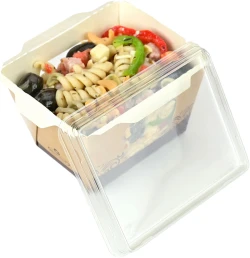 3.5" x 4.25" x 2.75" #ReadyFresh Clear Lid for Small Kraft Container (Lid for LK-RF-CNTSM)