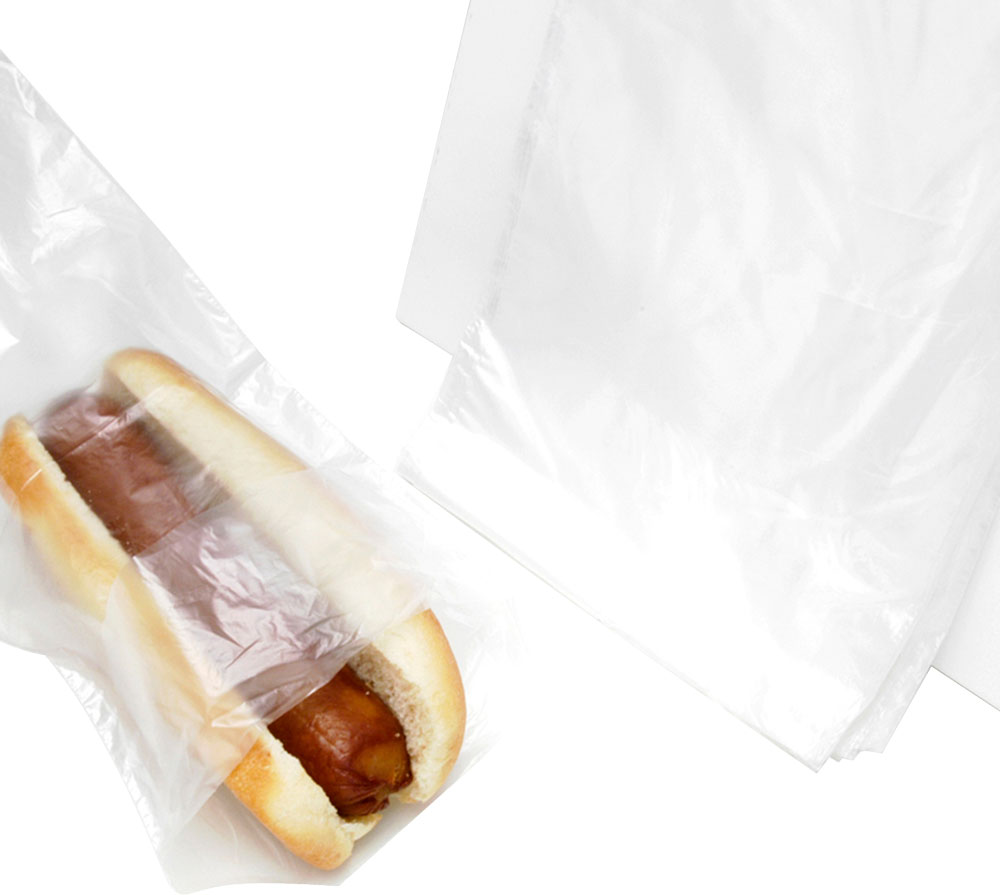 5.25 x 10 + 1.5 Saddle Pack Hot Dog Bags