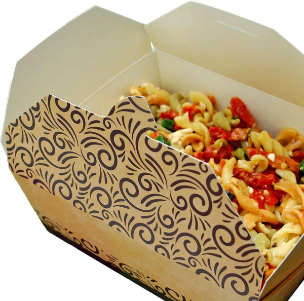 5.3 x 6.7 x 2.5 #ReadyFresh Compostable Kraft To Go Container