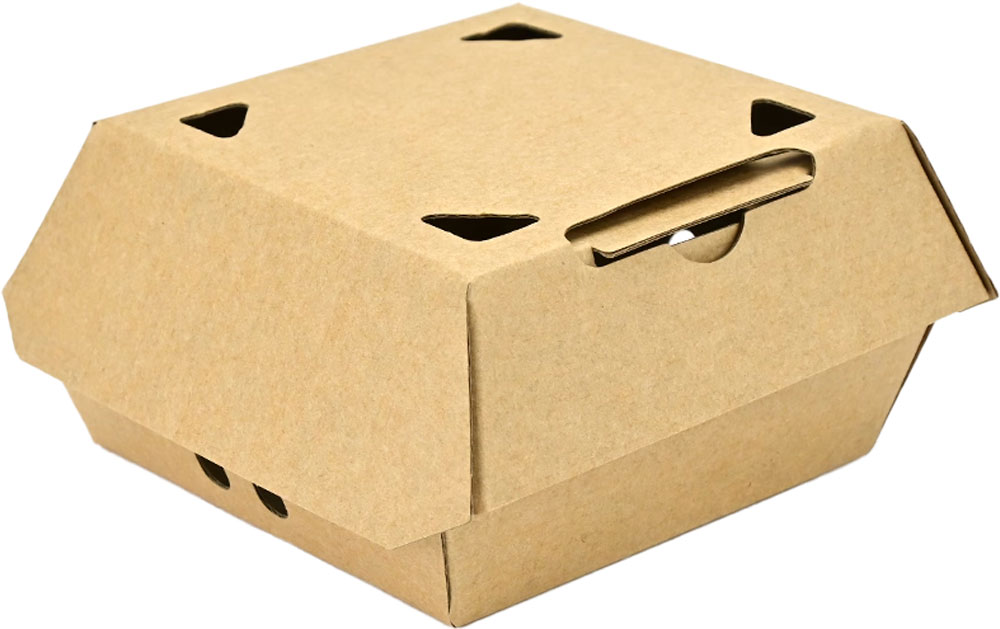 5.5 x 5 x 2.88 #ReadyFresh Medium Vented Kraft Snack To Go Container