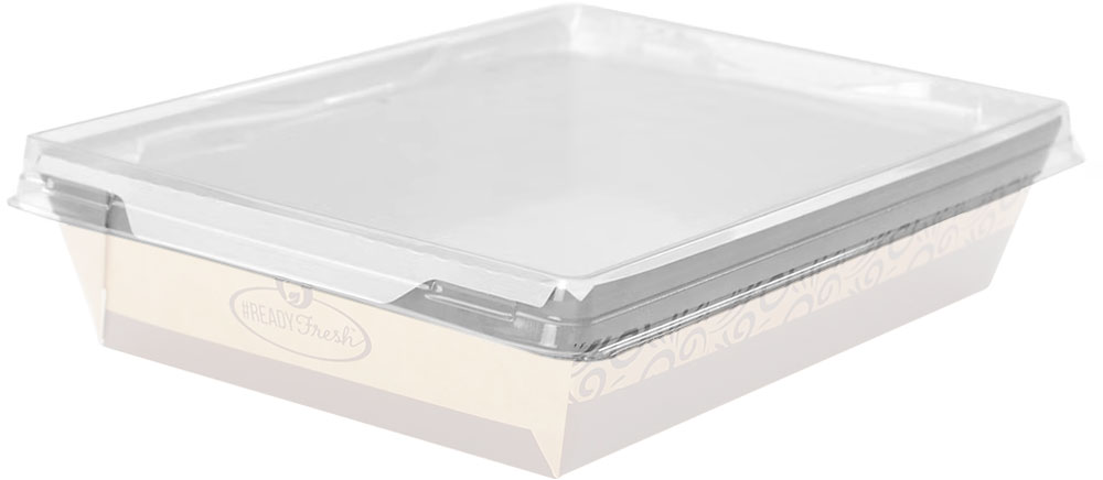 5.5 x 7.5 #ReadyFresh Clear Lid for Large Kraft Container (Lid for LK-RF-CNTLG)
