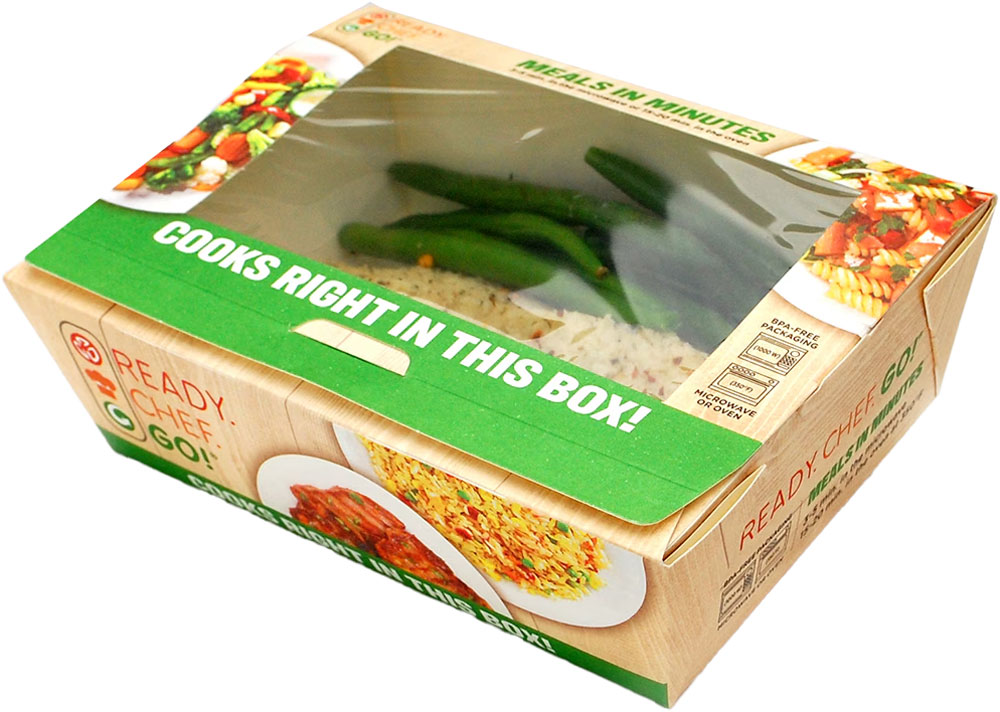 5.5 x 7.5 x 2.375 Ready. Chef. Go! Dual-Compartment Oven Cooking Box