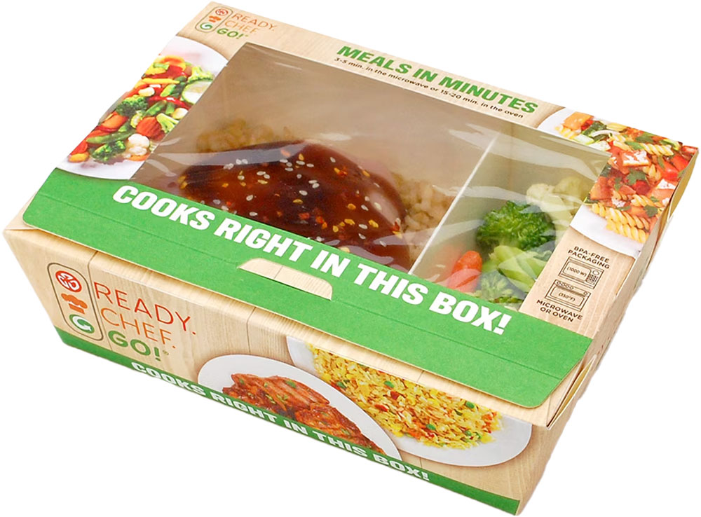 5.5 x 7.5 x 2.375 Ready. Chef. Go! Dual-Compartment Oven Cooking Box