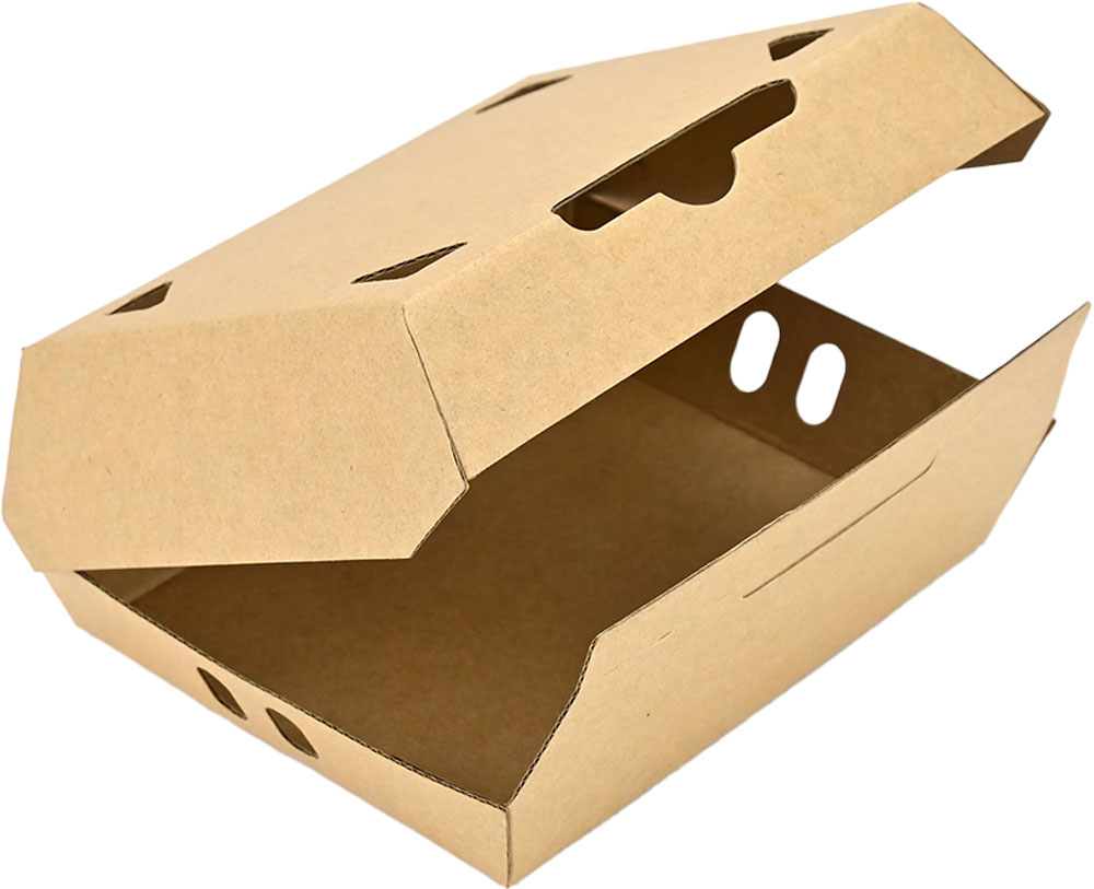 6.38 x 5 x 2.25 #ReadyFresh Large Vented Kraft Snack To Go Container