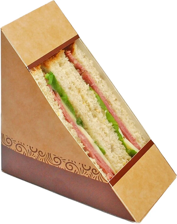 6.85 x 2.85 x 4.75 #ReadyFresh Compostale Kraft Sandwich Box with Window 6.85 x 2.85 x 4.75 #ReadyFresh Compostale Kraft Sandwich Box with Window