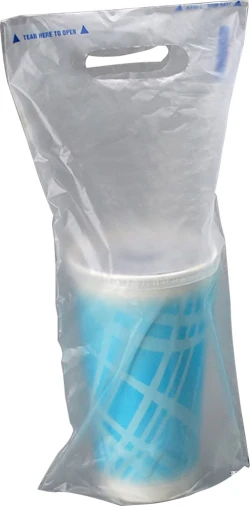 7" x 14" + 2.5" + 3.5" Fast Take Tamper Evident Beverage Carrier Bag