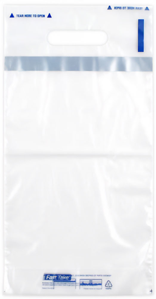 7 x 14 + 2.5 + 3.5 Fast Take Tamper Evident 1 Beverage Carrier Bag 7 x 14 + 2.5 + 3.5 Fast Take Tamper Evident 1 Beverage Carrier Bag