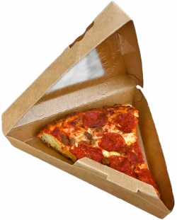 9" x 8.25" x 2" #ReadyFresh Pizza Slice Box with Window