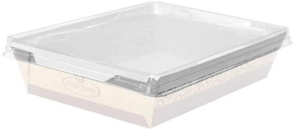 4.7 x 6.3 #ReadyFresh Clear Lid for Medium Kraft Container (Lid for LK-RF-CNTMD)