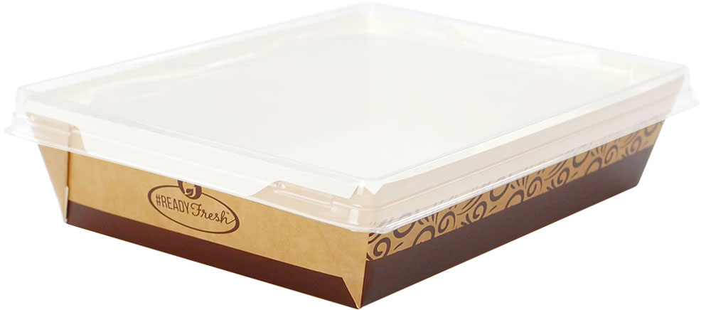 4.7 x 6.3 x 2 #ReadyFresh Medium Kraft Container