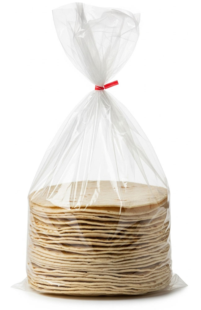 Tortillas inside a Tortilla Bag