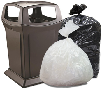 Heavy-Duty Trash Bags, 33 gal, 1.2 mil, 33.5 x 38, Black, 25 Bags/Roll, 6  Rolls/Box - Supply Solutions