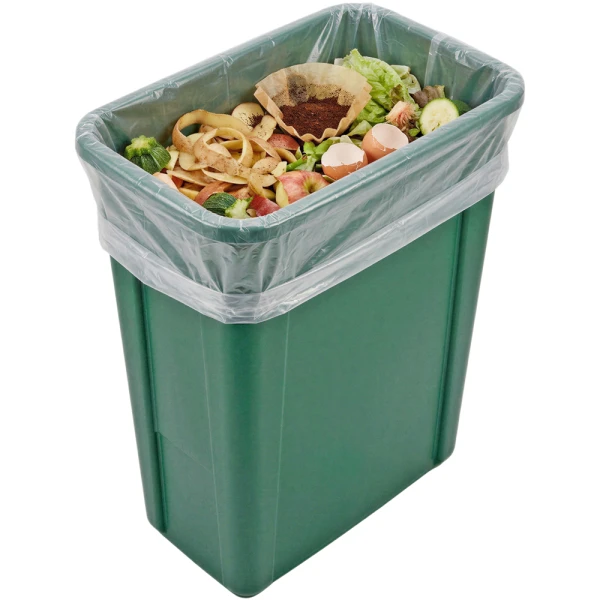 12-16 Gallon Flat Pack Post Consumer Recycled Trash Liners - 24 x 32 1 Mil 24 x 32 1 Mil Second Chance Trash Liners