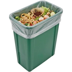 12-16 Gallon Flat Pack Post Consumer Recycled Trash Liners - 24 x 32 1 Mil