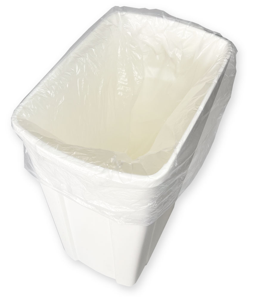 12-16 Gallon Natural High Density Garbage Can Liners 24 x 33