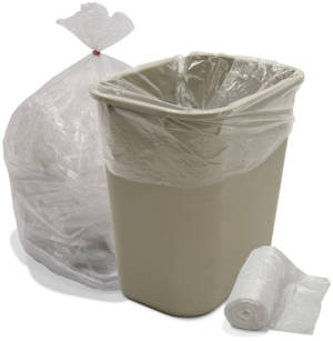 12-16 Gallon High Density Coreless Trash bags .24 Mil