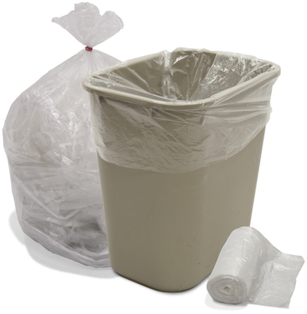 1216 Gallon Natural High Density Trash Bags 8 Micron