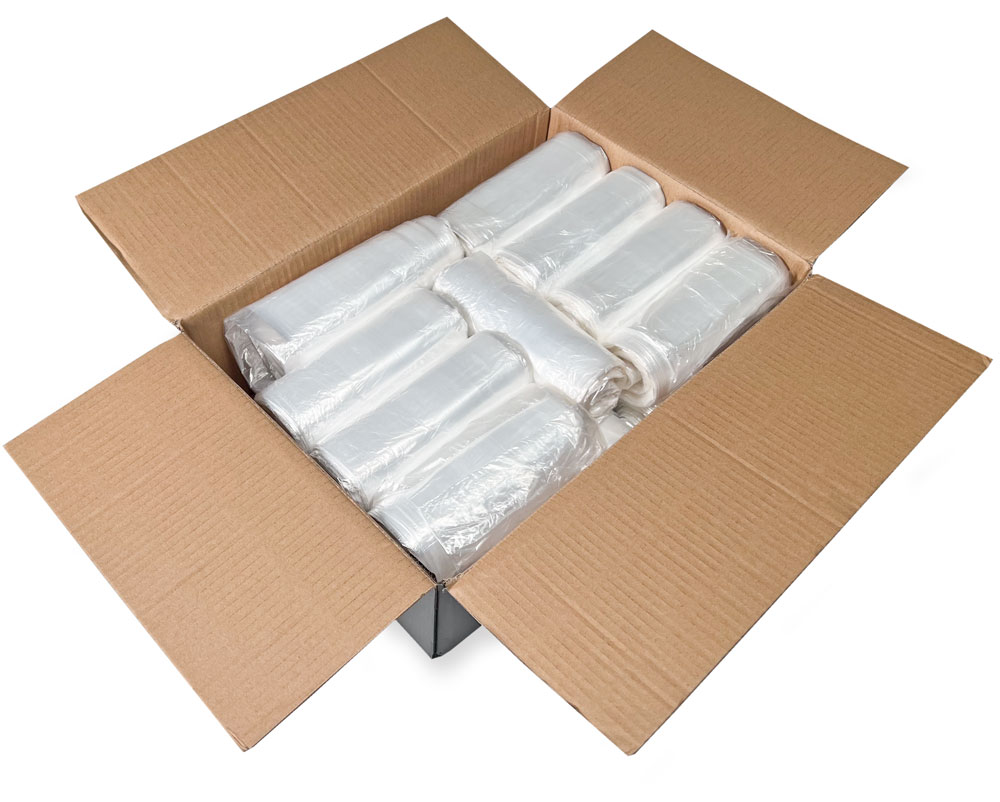 Case of 12-16 Gallon Clear Regular Duty Garbage Bags 24 x 32