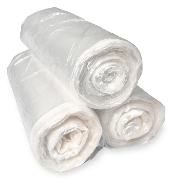 12-16 Gallon Regular Duty Trash Bags - 0.35 Mil - 1000/case Coreless Roles Coreless Roles of 12-16 Gallon Clear Regular Duty Garbage Bags 24 x 32
