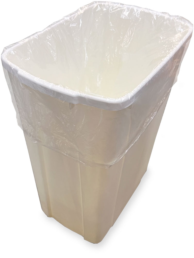 12-16 Gallon Clear Regular Duty Garbage Bags 24 x 32