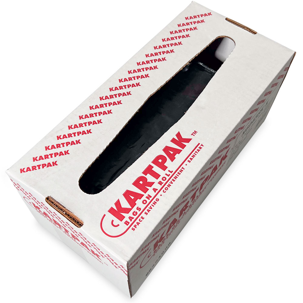 Dispenser Case of 20-30 Gallon Drawstring Trash Bags - 1.2 Mil - 50 per case Opened