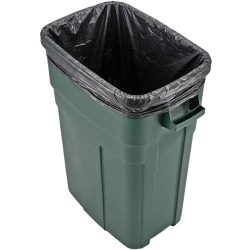 20-30 Gallon Black Post Consumer Recycled Trash Liners - 30" x 36" 1.1 Mil