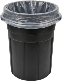 20-30 Gallon Clear Post Consumer Recycled Trash Liners - 30 x 36 1.1 Mil