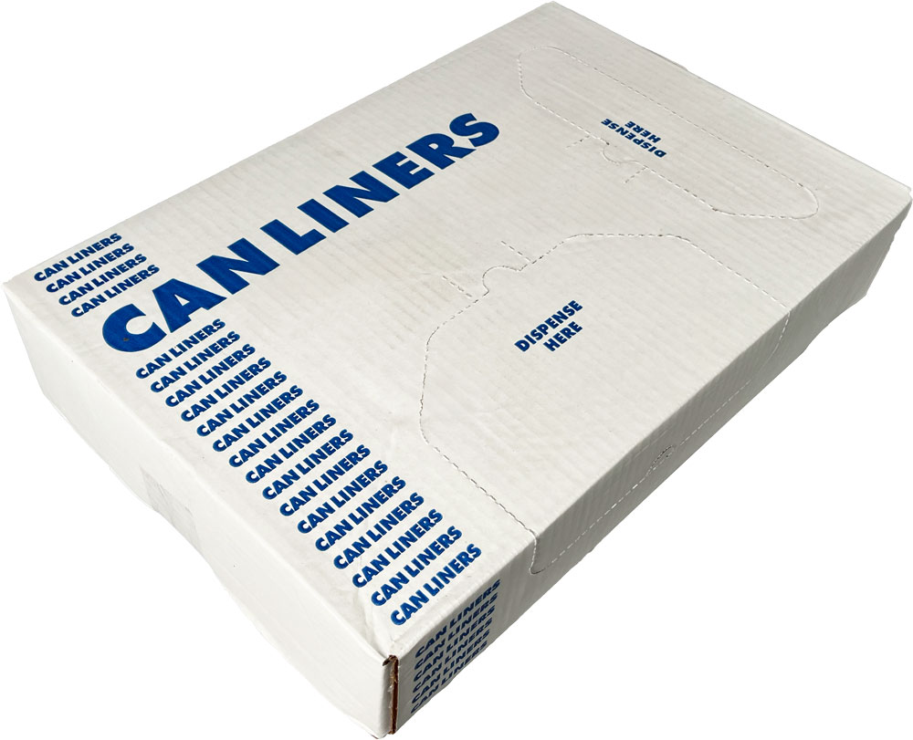 Case of 20-30 Gallon Clear Regular Duty Garbage Bags 30 x 36