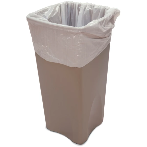 Plasticplace 20-30 gal. White Trash Bags (Case of 200)