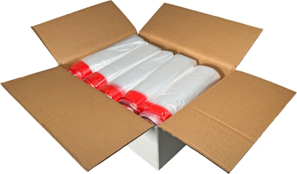 23 Gallon Clear Drawstring Trash Bags Case Case of Clear 23 Gallon Drawstring Trash Bags