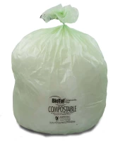 30 Gallon Green 30 x 39 Eco Friendly Trash Bags