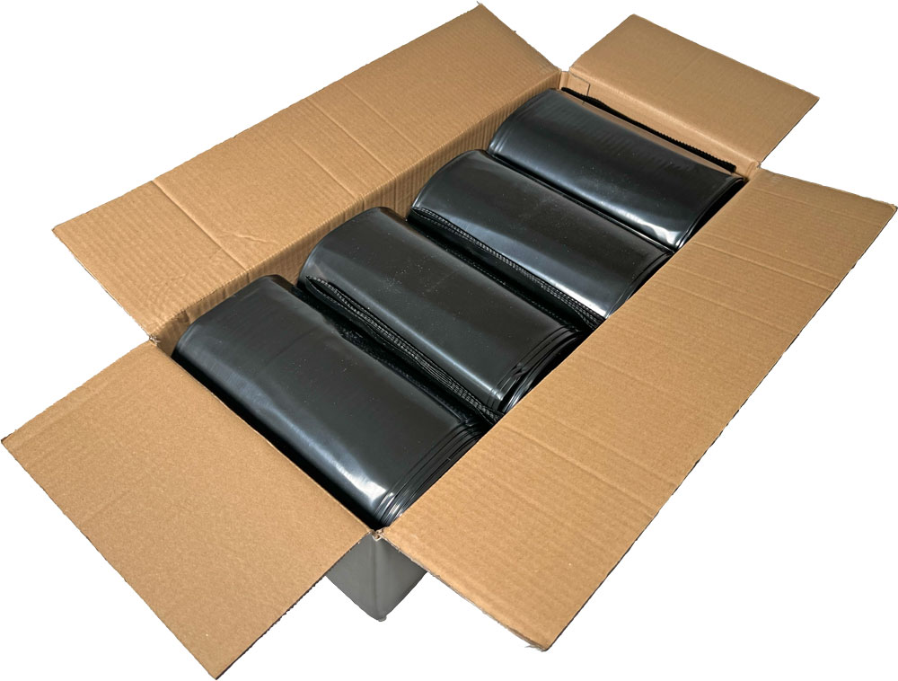 Case of Black 32 x 45 3 Mil 42 Gallon Contractor Bags