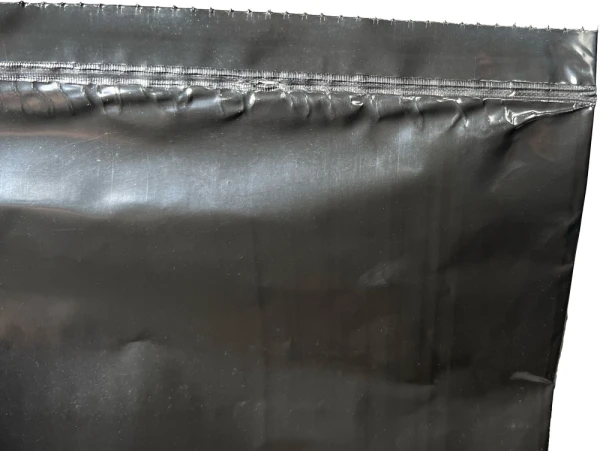 32 x 45 3 mil 42 Gal Contractor Bags Perforation and Bottom Seal Perforation and Bottom Seal of Black 32 x 45 3 Mil 42 Gallon Contractor Bags