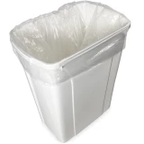 Trash Can with 33 Gallon High Density Can Liners - 16 Micron