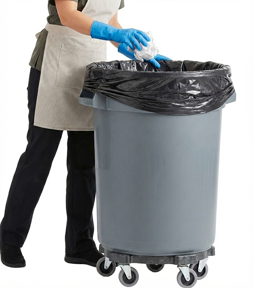 Perfect for House Keeping is a 33 x 39 1.5 Mil  Second Chance Trash Liners