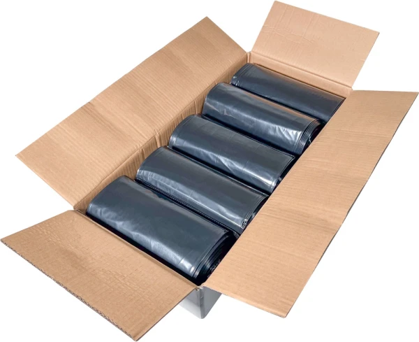 Case of 33 Gallon Repro Trash Bags - 2 Mil - 100/case Case of 33 Gallon Black Repro Garbage Bags 33 x 39