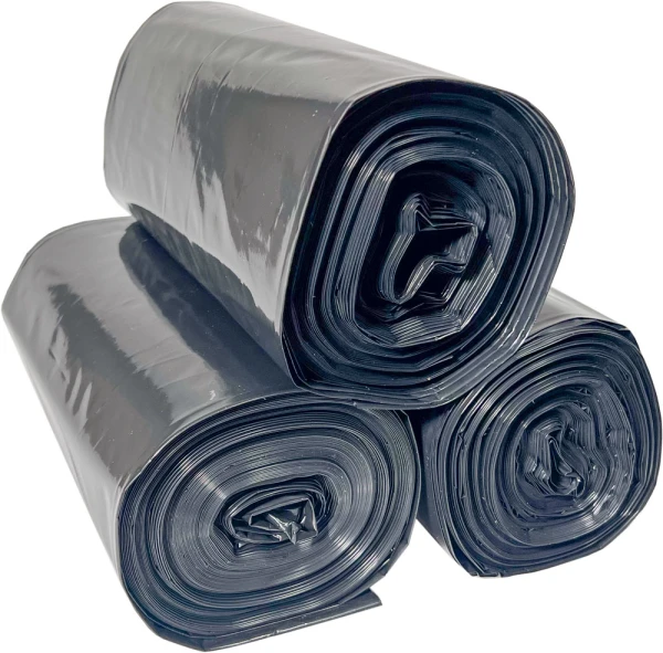 33 Gallon Repro Trash Bags - 2 Mil - 100/case Coreless Rolls Coreless Roles of 33 Gallon Black Repro Garbage Bags 33 x 39
