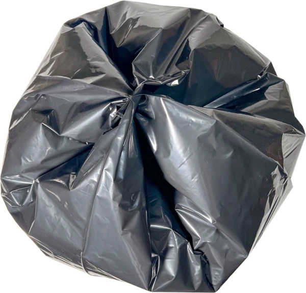 33 Gallon Repro Trash Bags - 2 Mil - 100/case Star Sealed Bottom Star Sealed Bottom of 33 Gallon Black Repro Garbage Bags 33 x 39