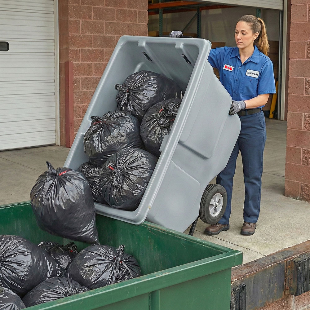 40-45 Gallon 36 x 58 1.3 Mil  Second Chance Trash Liners