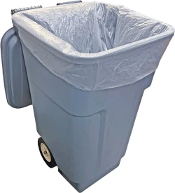 40-45 Gallon High Density Can Liners - 17 Micron - 250/case