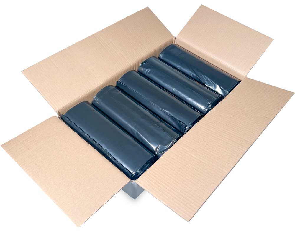 Case of 40-45 Gallon Black Repro Garbage Bags 40 x 46